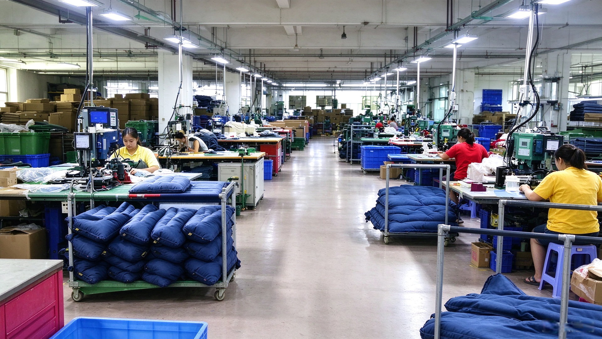 JUNQI outdoor gear plant — production floor
